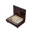 DS China High Quality Burl Veneer Customized Wholesale Wood Music Jewelry Multifunctional Box